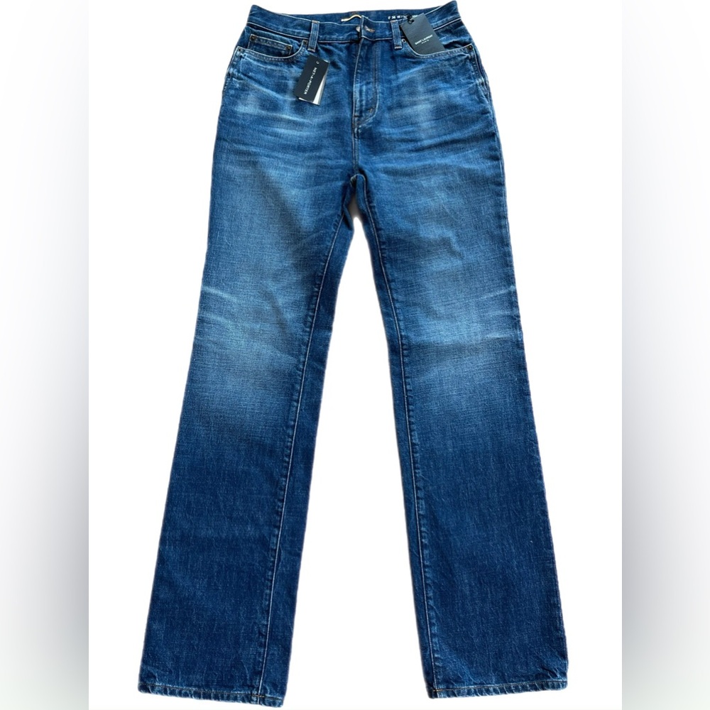 NWT Saint Laurent Straight Leg Jeans Blue Size 30